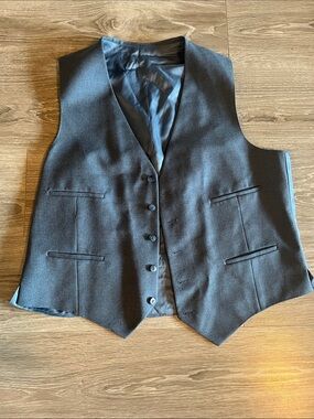 Classic Men's blue Dress Vest - Tailored Vest